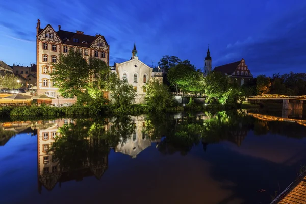 Stare Miasto Opole na rzece Odra — Zdjęcie stockowe