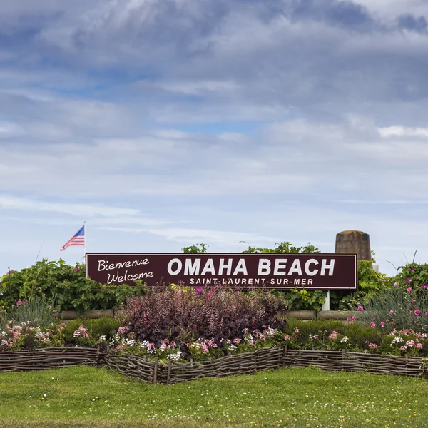 Welcome to Omaha Beach — Stock Photo, Image