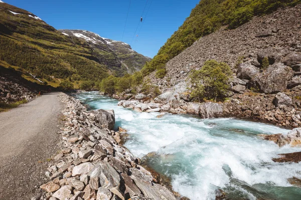 Cesta Myrdalu Flamu Flam Západní Norsko Norsko — Stock fotografie