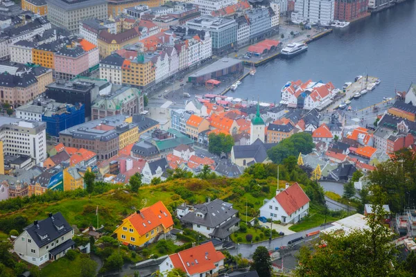 Architektur Von Bergen Bergen Westnorwegen Norwegen — Stockfoto