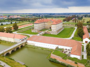 Slovakya 'daki kolik şato. Holiç, Trnava Bölgesi, Slovakya.