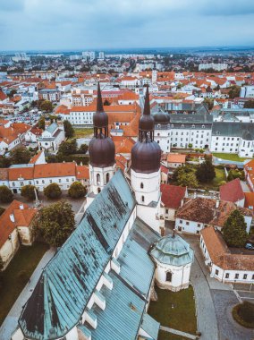 Eski Trnava kasabası. Trnava, Trnava Bölgesi, Slovakya.