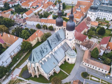 Eski Trnava kasabası. Trnava, Trnava Bölgesi, Slovakya.