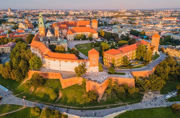 Krakow 'daki Wawel Kalesi. Krakow, Polonya, Polonya.