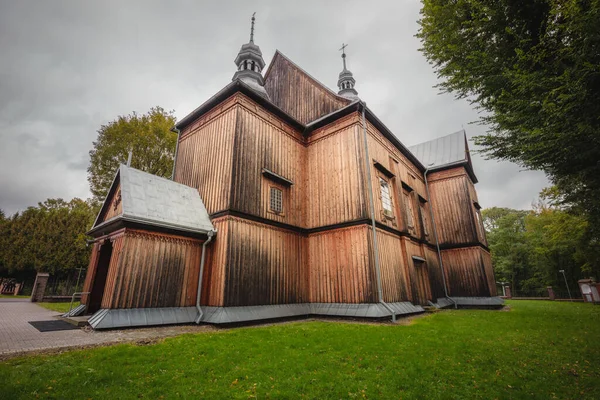 Igreja Madeira Krzeszow Krzeszow Lubelskie Polónia — Fotografia de Stock