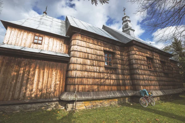 Kostel Lodyně Lodyna Podkarpatí Polsko — Stock fotografie