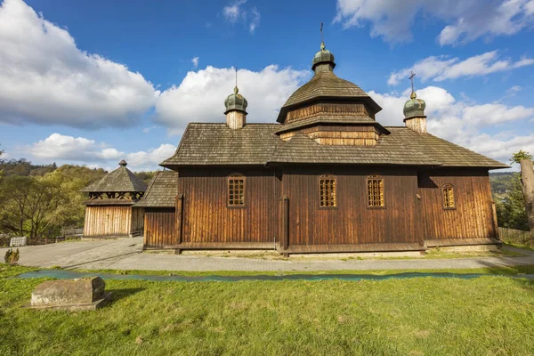 Γέννηση Της Εκκλησίας Της Παναγίας Στην Kroscienko Kroscienko Subcarpathia Πολωνία — Φωτογραφία Αρχείου