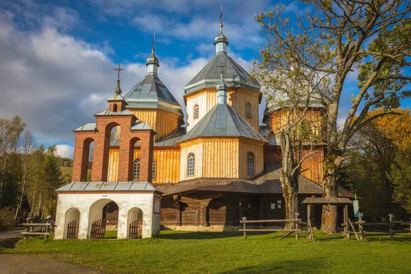 Chiesa Ortodossa San Michele Arcangelo Bystre Bystre Subcarpathia Polonia — Foto Stock