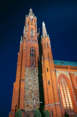 Luban 'ın Panoraması. Luban, Lower Silesia, Polonya.