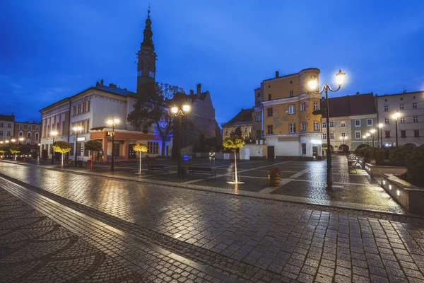 Câmara Municipal Jawor Amanhecer Jawor Baixa Silésia Polónia — Fotografia de Stock