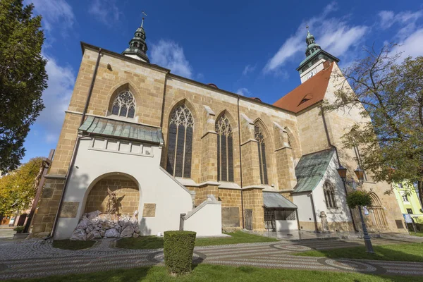 Kościół Złotoryi Złotoryja Dolny Śląsk Polska — Zdjęcie stockowe