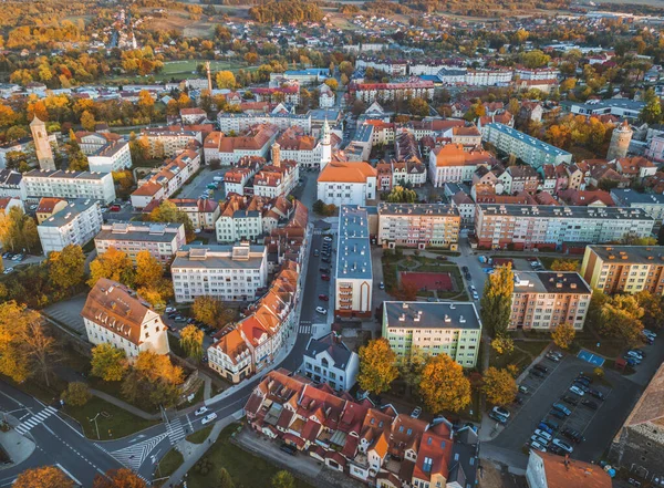 Luban Légi Panorámája Luban Alsó Szilézia Lengyelország — Stock Fotó