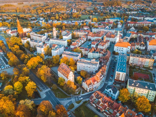 Luftpanorama Över Luban Luban Nedre Schlesien Polen — Stockfoto