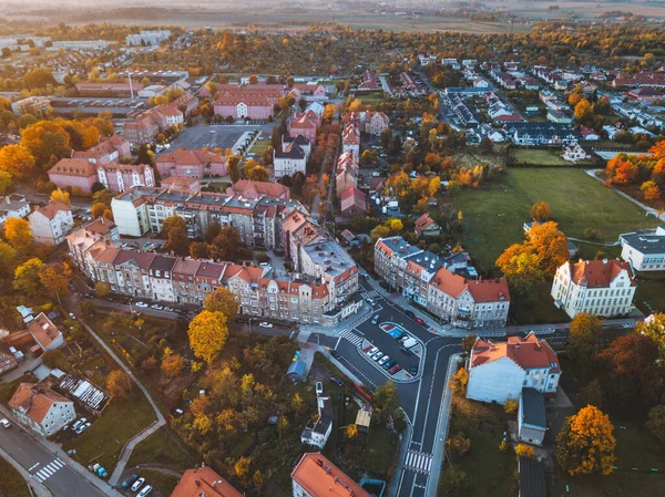 Luban Légi Panorámája Luban Alsó Szilézia Lengyelország — Stock Fotó