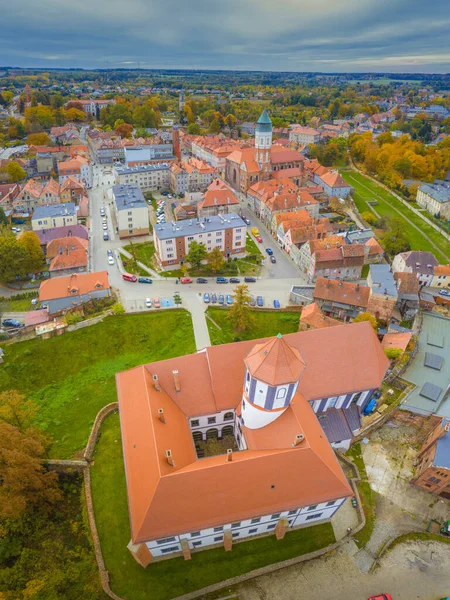 Castillo Kozuchow Vista Aérea Kozuchow Lubusz Polonia —  Fotos de Stock