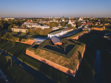 Zamosc Panoraması. Zamosc, Lublin, Polonya.