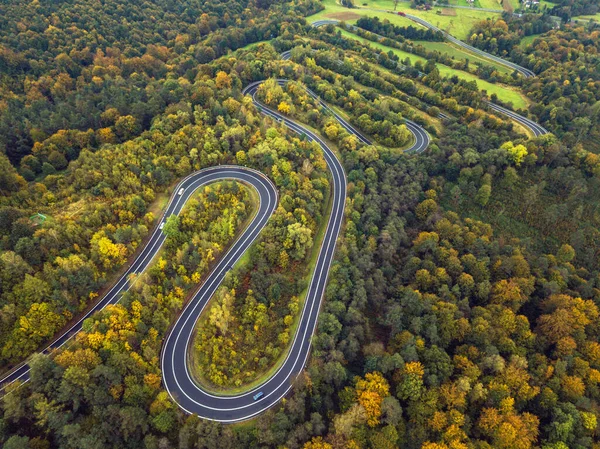 Winding Road Poland Subcarpathia Poland — Stock Photo, Image