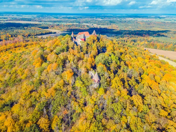 Zamek Grodziec Wzgórzu Grodziec Dolny Śląsk Polska — Zdjęcie stockowe