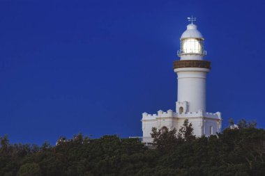 Cape Byron Deniz Feneri. Byron Körfezi, Yeni Güney Galler, Avustralya.