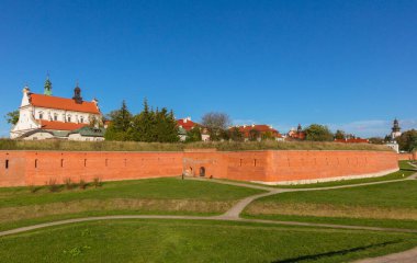 Zamosc Panoraması. Zamosc, Lublin, Polonya.