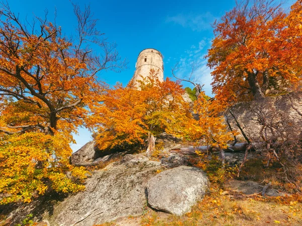 Castelo Chojnik Parque Nacional Karkonosze Jelenia Gora Baixa Silésia Polónia — Fotografia de Stock