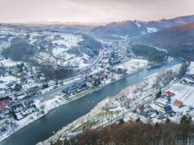 Rytro 'nun Panoraması. Rytro, Küçük Polonya, Polonya