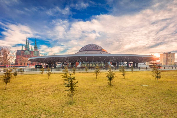 Kielce Deki Otobüs Durağı Dworzec Autobusowy Kielce Holy Cross Polonya — Stok fotoğraf