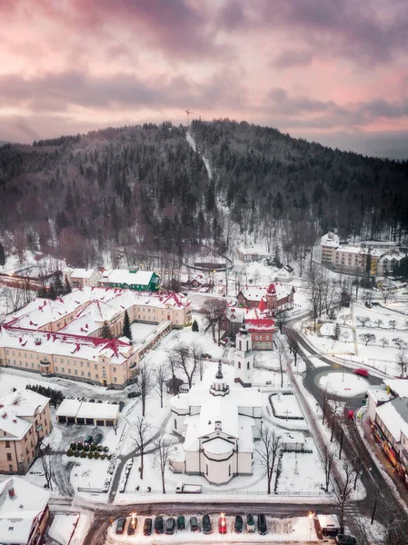 Arquitetura Krynica Zdroj Krynica Zdroj Polónia Menor Polónia — Fotografia de Stock