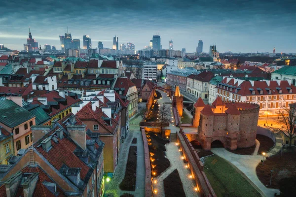 Oude Stad Van Warschau Warschau Masovia Polen — Stockfoto