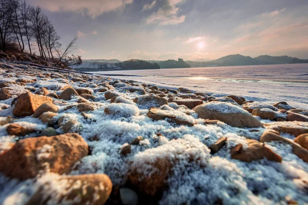 Czorsztyn Lake Het Pieniny National Park Klein Polen Polen — Stockfoto