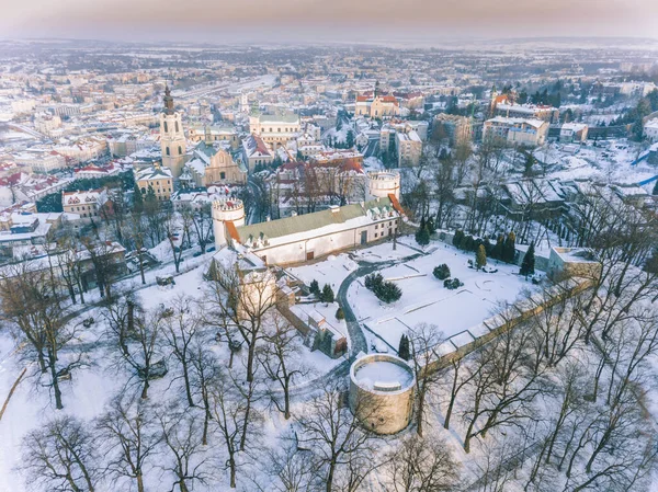 Vista Aérea Przemysl Rzeszow Subcarpathia Polónia — Fotografia de Stock