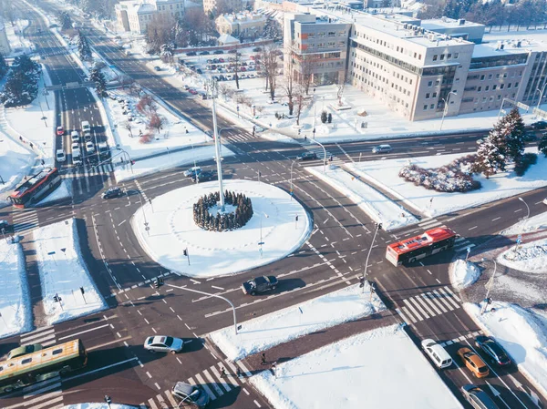 Letecké Panorama Rzeszow Rzeszow Podkarpatí Polsko — Stock fotografie