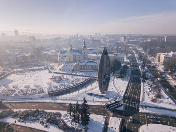 Rzeszow的空中全景 Rzeszow Subcarpathia — 图库照片