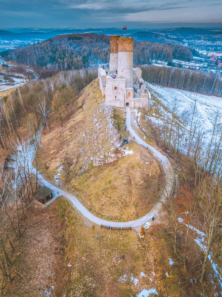 Checiny Castle Checiny Święty Krzyż Polska — Zdjęcie stockowe