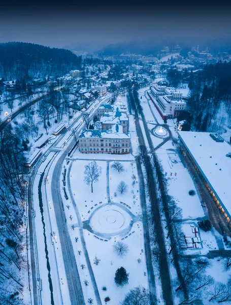 Architektura Krynicy Zdroju Krynica Zdroj Małopolskie Polska — Zdjęcie stockowe