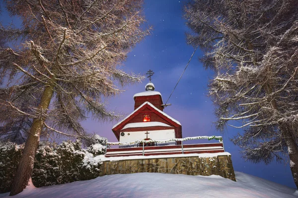 Chapel Mochnaczka Wyzna Lesser Poland Poland — Stockfoto