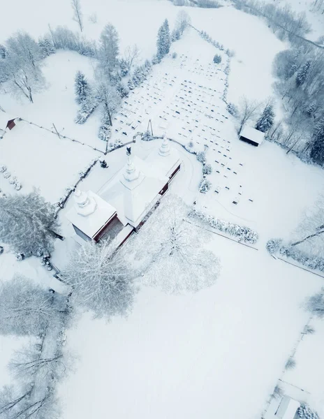 Chiesa Legno Mochnaczka Nizna Piccola Polonia Polonia — Foto Stock