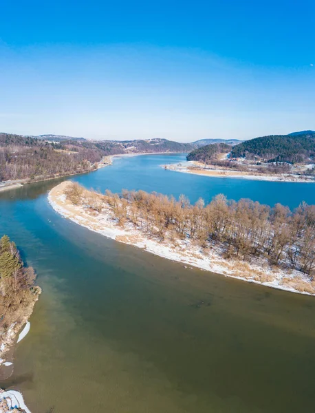 Lago Czchowskie Foto Aérea Wytrzyszczka Polonia Menor Polonia —  Fotos de Stock