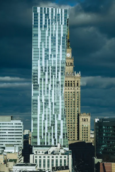 Alte Und Neue Architektur Von Warschau Warschau Masowien Polen — Stockfoto