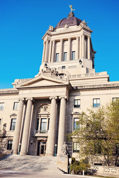 Edifício legislativo de Manitoba em Winnipeg — Fotografia de Stock