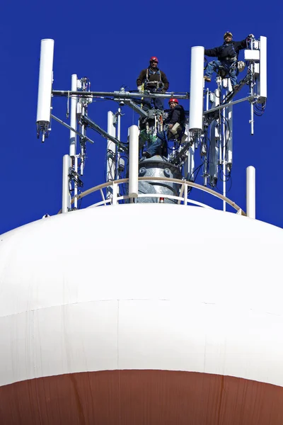 Climbers and antennas — Stock Photo, Image