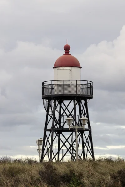 Small lighthouse in Scheveningen — Stock Photo, Image