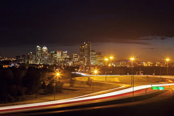 Odległej panoramy Calgary — Zdjęcie stockowe