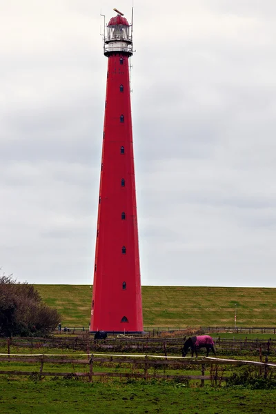 Faro de Lange Jaap — Foto de Stock