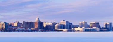 Winter panorama of Madison  clipart