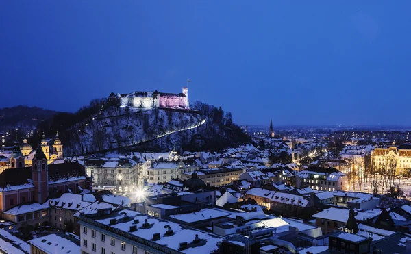 Panorama de ljubljana — Fotografia de Stock