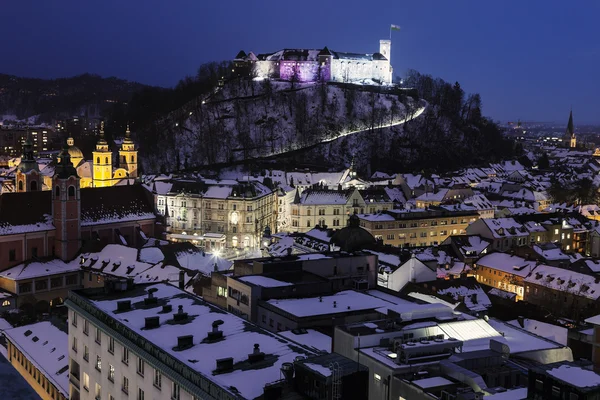 Panorama z Lublaně — Stock fotografie