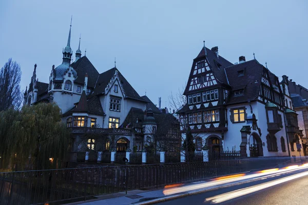 Strasbourg architecture in the evening — 图库照片