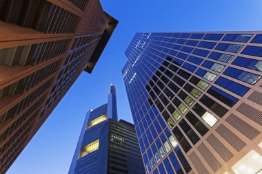 Frankfurt şehir merkezindeki modern mimari 