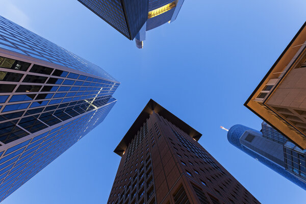 Modern architecture of downtown of Frankfurt 